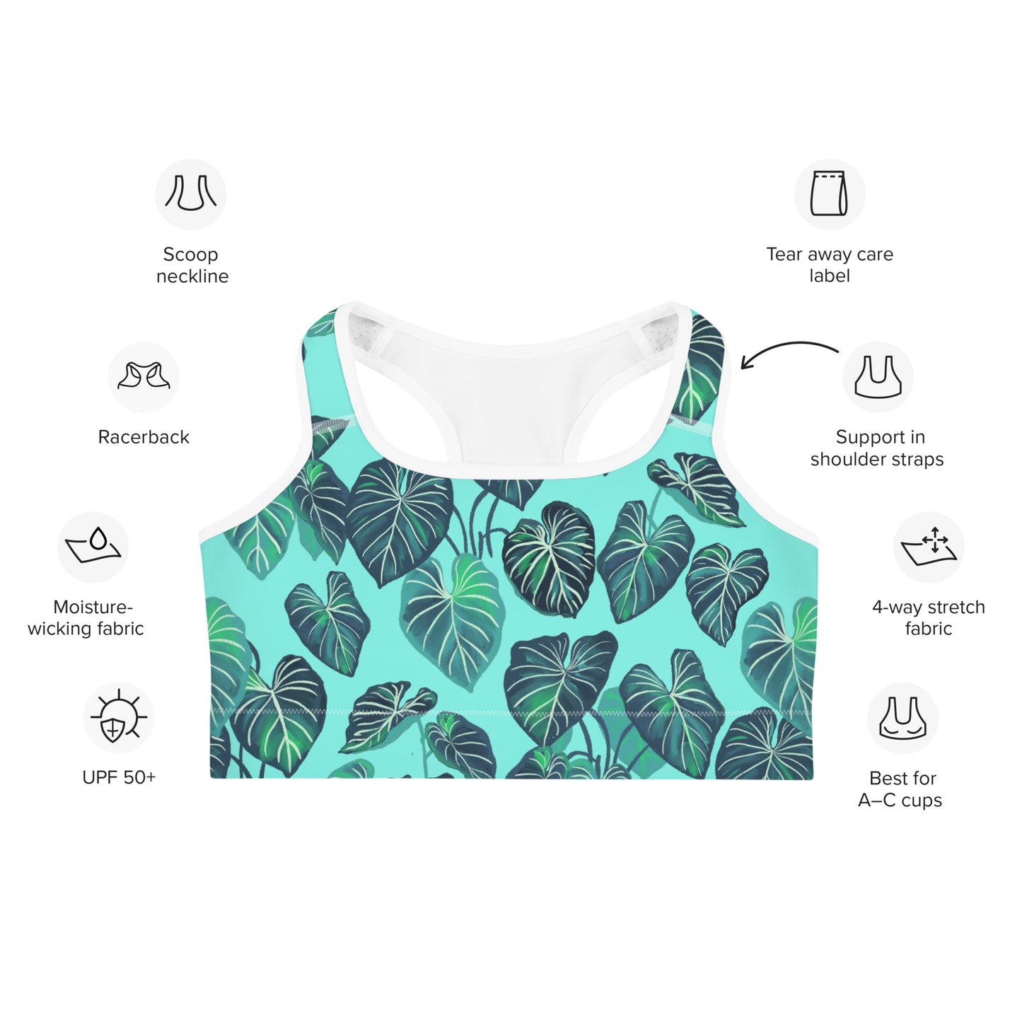 Philodendron gloriosum - Women's Sports bra