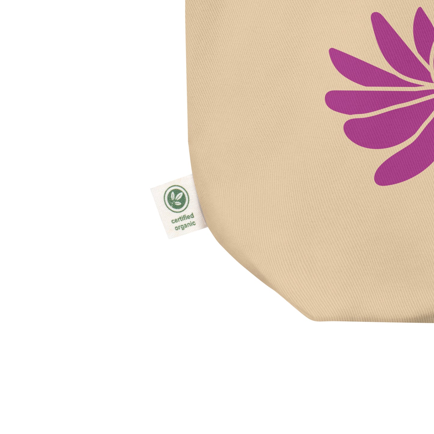 Plant Lady - Organic Cotton Tote Bag (with purple blossom)