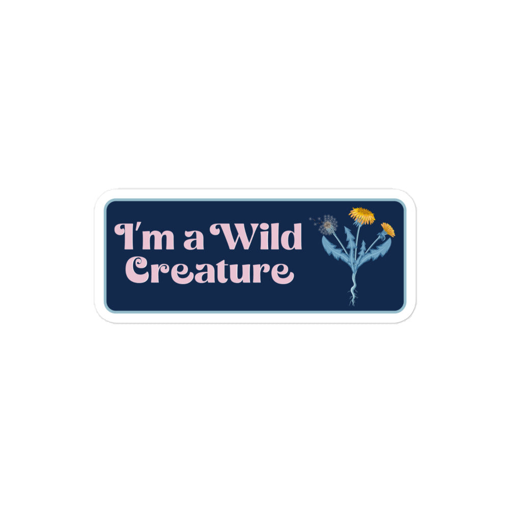 I am a Wild Creature - stickers (pink)