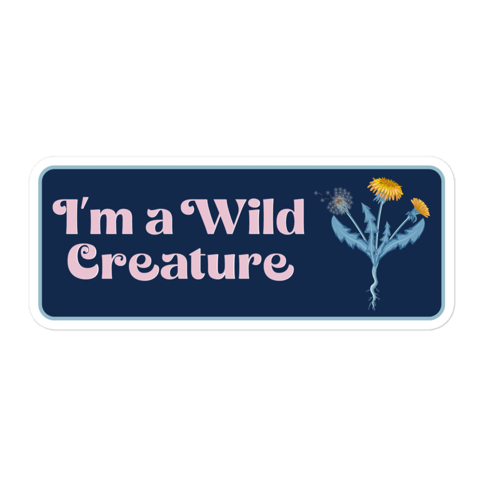 I am a Wild Creature - stickers (pink)