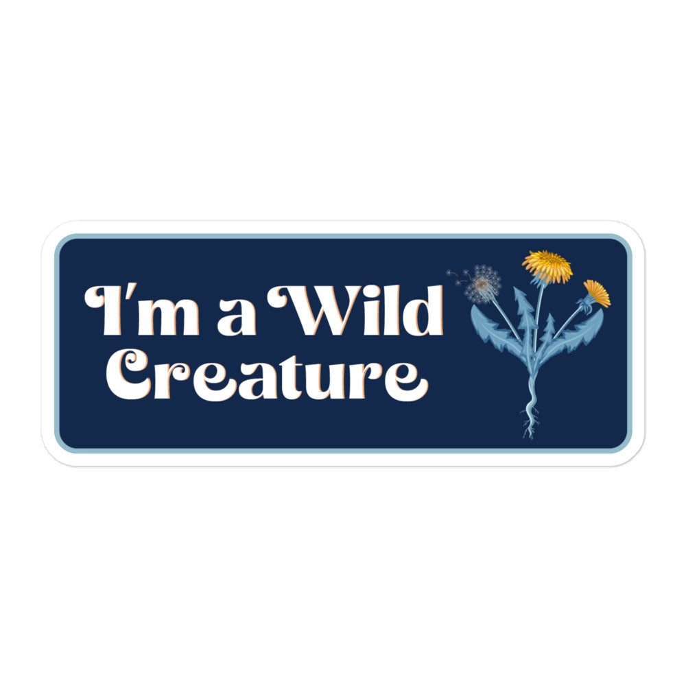 I am a Wild Creature - stickers (white)