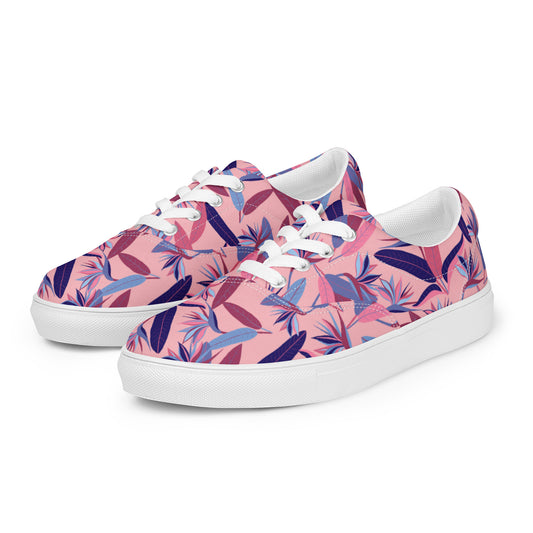 Strelitzia nicolai – Men’s Lace Up Canvas Shoes