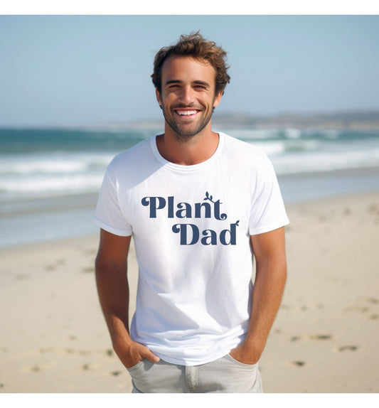 Plant Dad White T-shirt