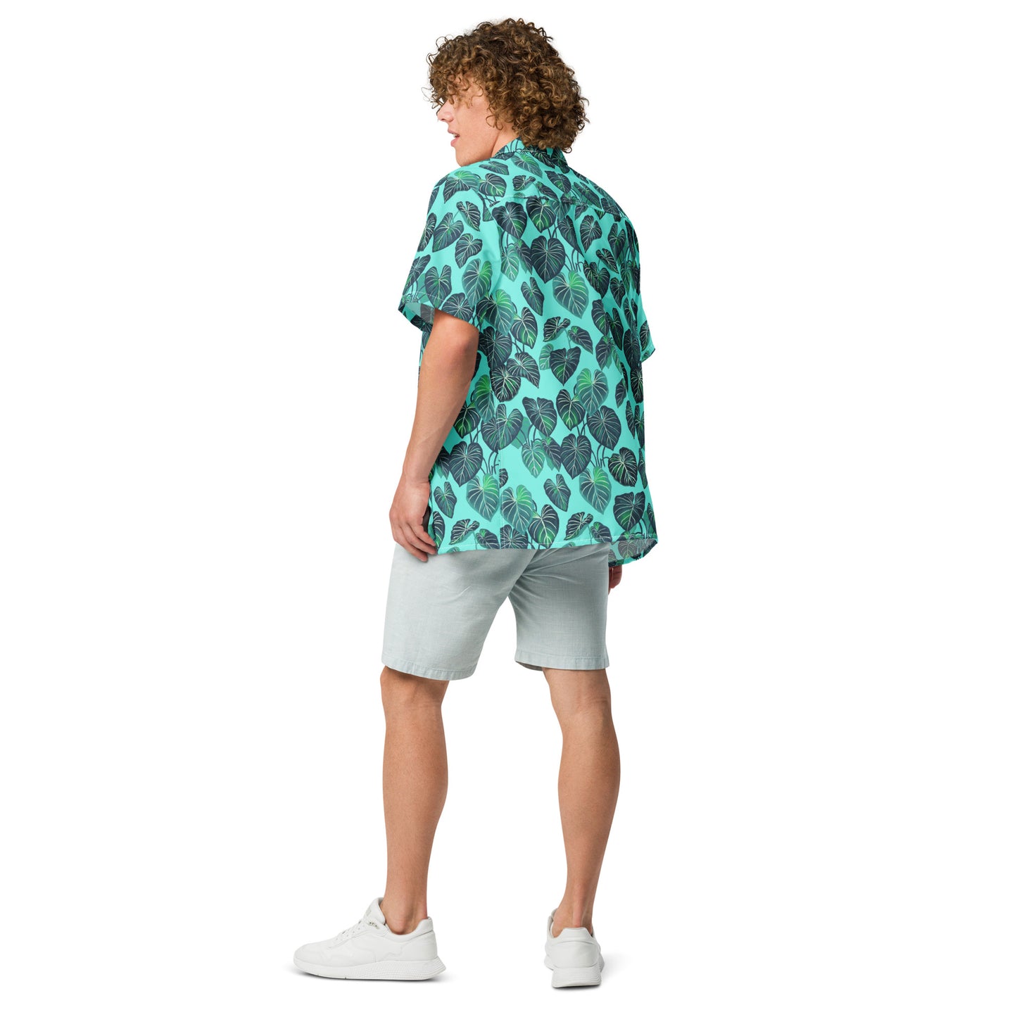 Philodendron gloriosum - Men's Button Down Beach Shirt