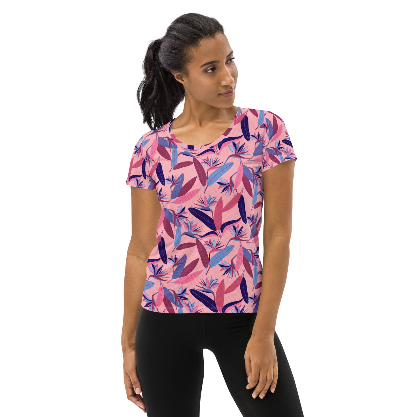 Strelitzia nicolai – Women’s Athletic T-Shirt