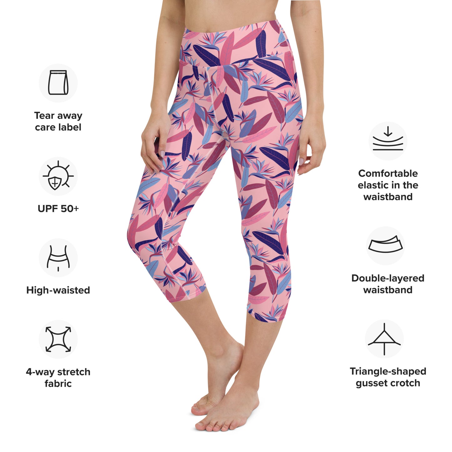 Strelitzia nicolai – Women’s Yoga Capri Leggings