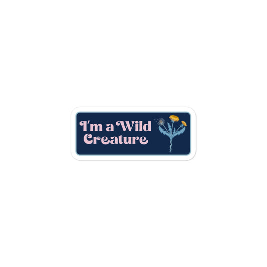 I am a Wild Creature - stickers (pink)