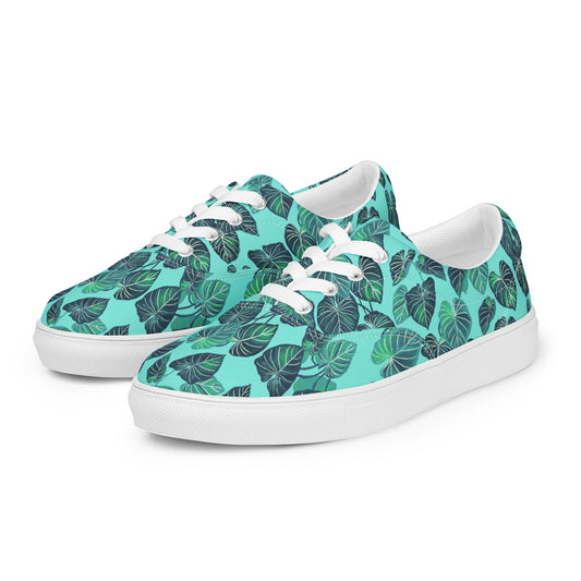 Philodendron gloriosum - Men’s Lace Up Canvas Shoes