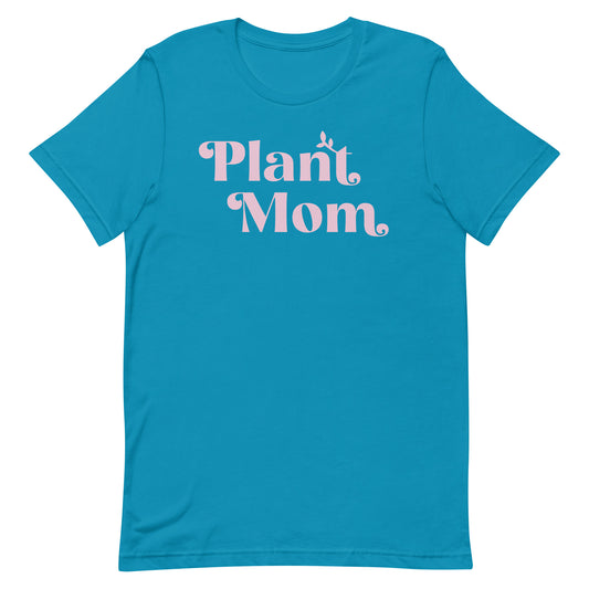 Plant Mom - Women's Cotton t-shirt (pink)