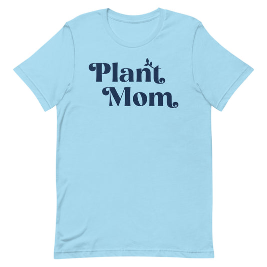 Plant Mom - Women's Cotton t-shirt (navy)