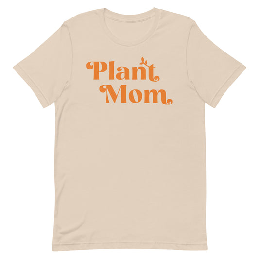 Plant Mom - Women's Cotton t-shirt (orange)